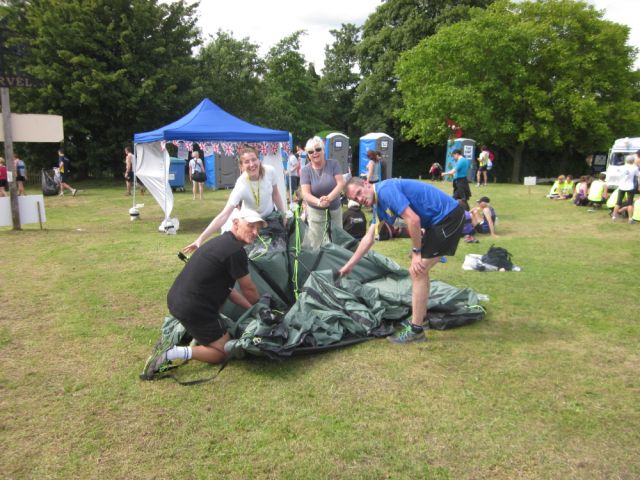 Tent down