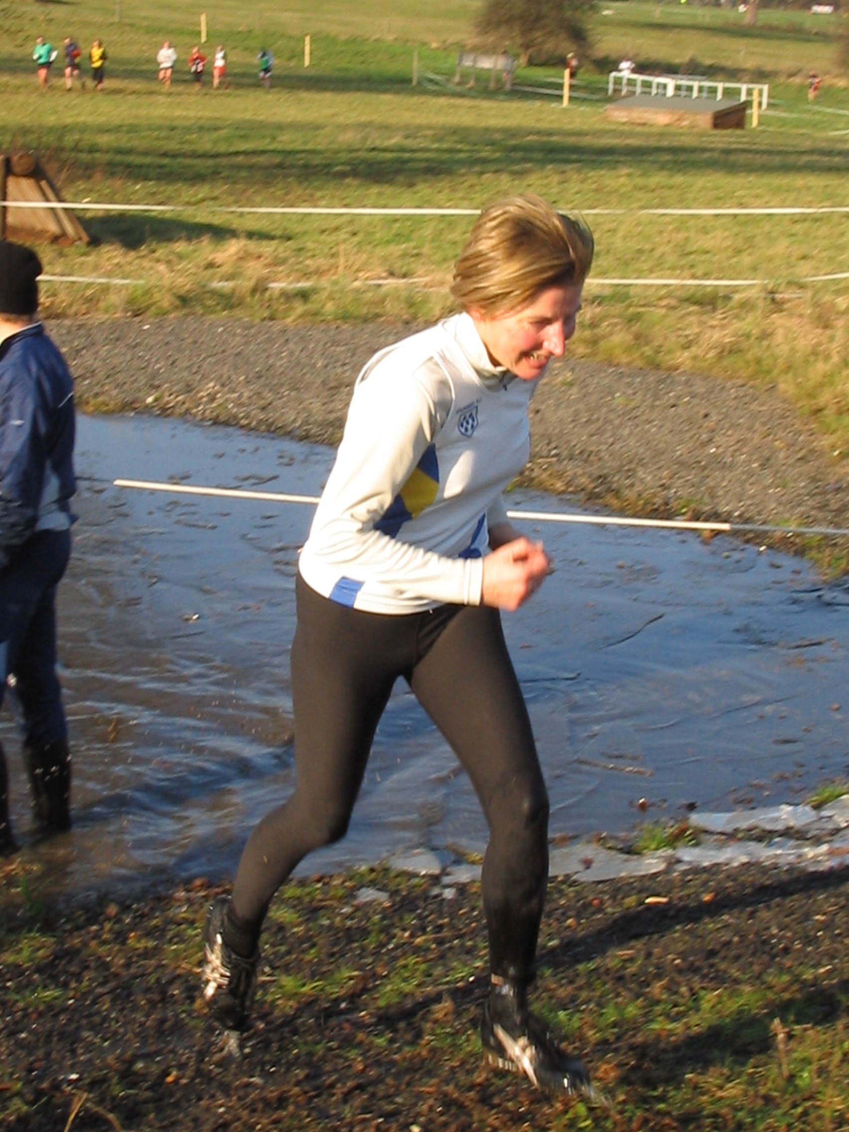 Sally near water