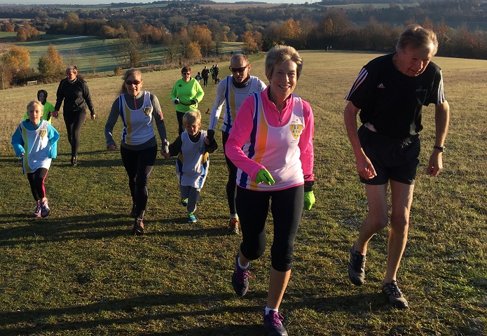 Richard climbs the hill