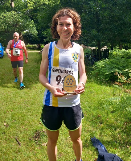 Photo of Nicolene with trophy