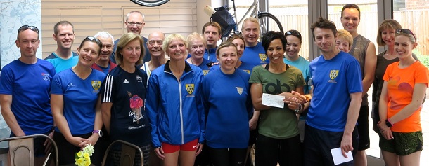 Sevenoaks 7 Donation to Dame Kelly Holmes Trust