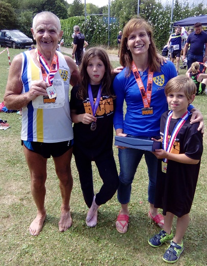 Jim & Heather with medals