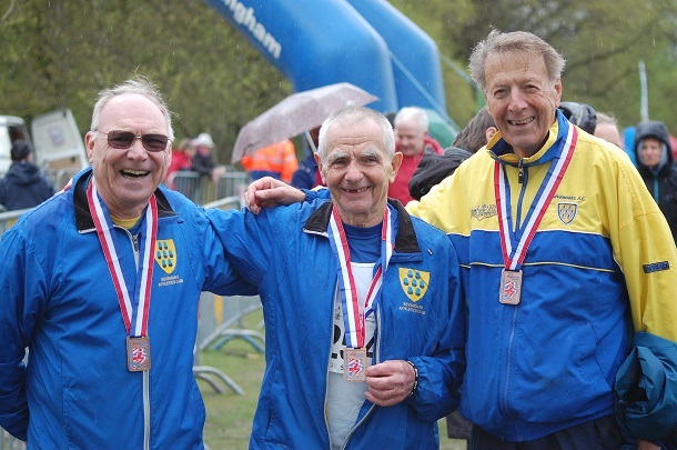 British National Road Relay Medals for Sevenoaks AC