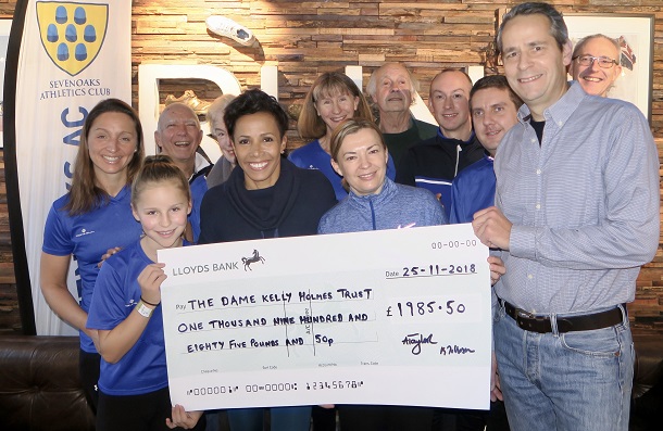 Sevenoaks AC Presentation to Dame Kelly Holmes 2018
