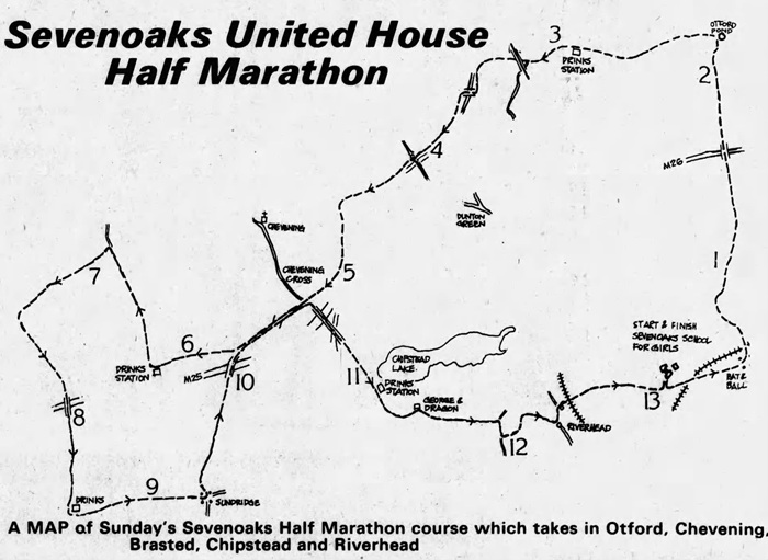 SHM course map